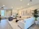 Bright and airy living room with modern furnishings, stylish decor, and an open concept layout at 4171 Via Sienna Cir, Sarasota, FL 34243