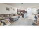 Open-concept living space showcasing a seamless flow between the living and kitchen areas at 819 Lucent Sands Ct, Brandon, FL 33511