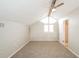 Bedroom featuring vaulted ceiling, ceiling fan, and window letting in natural light at 1001 Meadowcrest Dr, Valrico, FL 33594