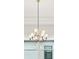 Close-up of the dining area chandelier at 9201 Sanders Tree Loop, Wesley Chapel, FL 33545