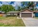 Charming single-story home featuring a two-car garage, landscaped yard, and inviting entrance at 7814 34Th E Ct, Sarasota, FL 34243
