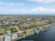 Aerial showcases home's location in waterfront community, close to canals at 15340 Alsask Cir, Port Charlotte, FL 33981