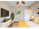 Inviting bedroom features new flooring, a stylish dresser, and a comfortable bed, blending comfort with design at 1769 Dayton S St, St Petersburg, FL 33712