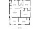 Detailed floor plan showcasing the layout of this cozy home, including bedrooms, living area, and kitchen at 1769 Dayton S St, St Petersburg, FL 33712
