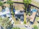 Aerial view of property, showcasing large backyard, home layout and neighborhood at 2601 Bridle Dr, Plant City, FL 33566