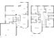 Detailed floor plan showcasing the layout of both floors, including bedrooms, living areas, and garage at 11356 Callaway Pond Dr, Riverview, FL 33579