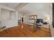 Bright office space with hardwood floors, glass desk, and crown molding at 11402 Peckham Pl, Tampa, FL 33625