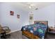 Bedroom with wooden floors and ceiling fan at 1716 Westerly Dr, Brandon, FL 33511
