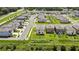 Aerial view of the residences in a manicured neighborhood at 9937 Aqua Miles Path, Wesley Chapel, FL 33545