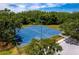 A community outdoor basketball court offers a place to play a pickup game of hoops at 17032 Winners Cir, Odessa, FL 33556