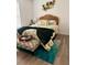 Cozy bedroom featuring a plush bed, decorative accents, and stylish decor, perfect for relaxation at 6320 Cedar St Ne, St Petersburg, FL 33702