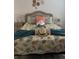 Comfortable bedroom featuring a stylish bed with beachy decor, creating a relaxing and inviting atmosphere at 6320 Cedar St Ne, St Petersburg, FL 33702