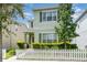 Charming two-story home with a picket fence and well-maintained landscaping in a suburban neighborhood at 11314 Grand Park Ave, Riverview, FL 33578