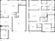 Detailed floor plan showcasing the layout of this two-story house, including all bedrooms, bathrooms, and living spaces at 19491 Paddock View Dr, Tampa, FL 33647