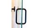 Modern black shower door handle with glass panel detail at 14073 Naylor Ave, Port Charlotte, FL 33981