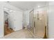 Clean bathroom featuring a glass-enclosed shower at 15364 Mount Sparrow Rd, Weeki Wachee, FL 34614