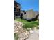 Outside view of the storage shed that is located in the backyard at 19105 Whispering Pines Dr, Indian Shores, FL 33785