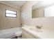 Bathroom featuring single vanity, toilet, bathtub and shower at 3460 Tomahawk Ave, Spring Hill, FL 34606