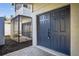 Inviting entryway with double doors and a screened patio at 4404 Grainary Ave, Tampa, FL 33624