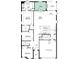 Detailed floor plan of a home layout showcasing the Primary bedroom, kitchen, and living spaces at 12515 Shafton Rd, Spring Hill, FL 34609