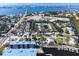 Aerial view of property showcasing proximity to waterfront, harbor, and local attractions at 4311 123Rd W St, Cortez, FL 34215