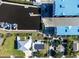 An aerial view of the property and how close it is to the marina at 4311 123Rd W St, Cortez, FL 34215