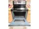 A stove with the oven door open at 6640 121St Ave # 1, Largo, FL 33773