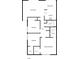Layout of the home showcasing the living room, kitchen, bedrooms, bathrooms, and walk-in closets at 10344 Rosemount Dr, Tampa, FL 33624