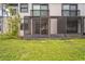 Exterior of condo with screened patio and grassy backyard at 1967 Cormorant Ct # 516, Clearwater, FL 33762