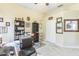 Comfortable office with a desk, carpeted floors, neutral walls, and lots of light at 20074 Heritage Point Dr, Tampa, FL 33647