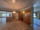 Dining area featuring built-in storage cabinets and tile flooring at 5627 Oakland Dr, Tampa, FL 33617