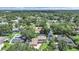 Wide aerial view of the neighborhood highlighting mature trees, lawns, and residential streets at 2531 Lake Ellen Dr, Tampa, FL 33618