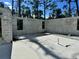 Concrete foundation with cinder block walls showing window placement for new home construction at 18141 Spartonvail Ave, Port Charlotte, FL 33954