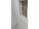 Close up of a shower nook with stylish gray tile accent at 1300 Pleasant S Way, St Petersburg, FL 33705