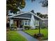 Charming single-story home with a well-manicured lawn, a brick chimney, and a walkway leading to the front door at 132 17Th N Ave, St Petersburg, FL 33704