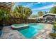 Backyard features an in-ground pool and spa, creating a refreshing outdoor retreat for relaxation at 132 17Th N Ave, St Petersburg, FL 33704