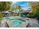Charming backyard pool with spa, patio, and lush landscaping for ultimate relaxation and entertainment at 132 17Th N Ave, St Petersburg, FL 33704