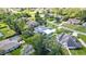Property featuring a home with an RV cover, set within a lush, residential neighborhood at 13295 Don Loop, Spring Hill, FL 34609