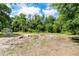 Open back yard area with scattered debris at 26627 Brahma Dr, Wesley Chapel, FL 33544