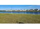The backyard has a large lake and many similar homes on the far side of the lake at 16650 Windmill Forge Pass, Wimauma, FL 33598