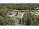 Scenic aerial view of a charming neighborhood with tree-lined streets, showcasing well-maintained homes and lush landscaping at 707 63Rd S Ave, St Petersburg, FL 33705