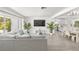 Bright living room showcasing hardwood floors, natural light, an open layout, and modern design at 707 63Rd S Ave, St Petersburg, FL 33705