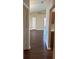 Inviting living room with rich dark floors and neutral wall color at 837 Greenbelt Cir, Brandon, FL 33510