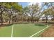 Community basketball court featuring mature landscaping and picnic tables at 1244 E Corktree Cir, Port Charlotte, FL 33952