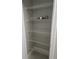 Empty closet with wire racks, ready for storage and organization at 4307 Bayside Village Dr # 103, Tampa, FL 33615