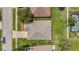 Birds-eye view of the home showing the neighborhood, driveway, and manicured lawns at 5145 Prairie View Way, Wesley Chapel, FL 33545