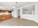 Kitchen and dining area with view to the living room at 5145 Prairie View Way, Wesley Chapel, FL 33545