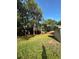 Large backyard featuring lush green grass and mature trees, perfect for outdoor activities at 9504 W Cluster Ave, Tampa, FL 33615
