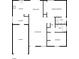 Detailed floor plan showcasing the layout of the home, including the kitchen, bedrooms, and living areas at 4506 Shadberry Dr, Tampa, FL 33624