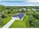 Aerial view of a modern home nestled in a lush green landscape at 4798 Jody Ave, North Port, FL 34288